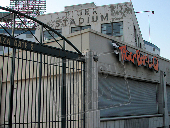 Tiger Stadium, before the demolition.  Detroit Michigan.
