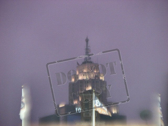 Comerica Park and skyline