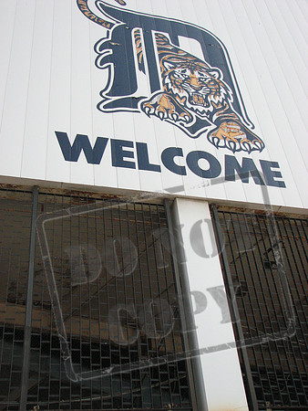 Tiger Stadium, before the demolition.  Detroit Michigan.