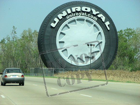 Huge Tire by the highway