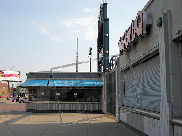 Tiger Stadium, before the demolition.  Detroit Michigan.