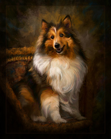 Ginny (artwork by Tracye Gibson), Merit Score of 83 and Distinguished print Ribbon at Kerrville 2013