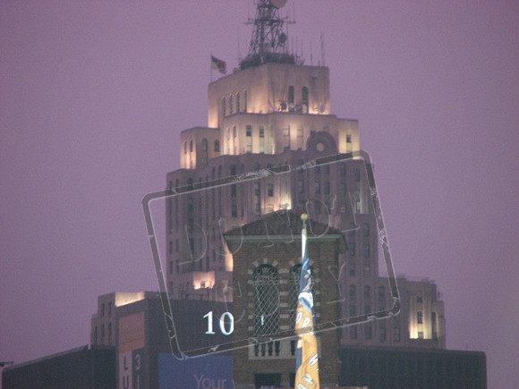 Comerica Park and skyline