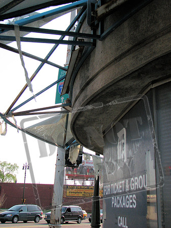 Tiger Stadium, before the demolition.  Detroit Michigan.