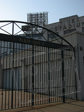 Tiger Stadium, before the demolition.  Detroit Michigan.