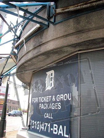 Tiger Stadium, before the demolition.  Detroit Michigan.
